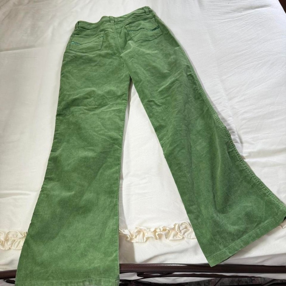 Green corduroy pants  Y2K green corduroy pants SO 26" waist - Picture 6 of 6